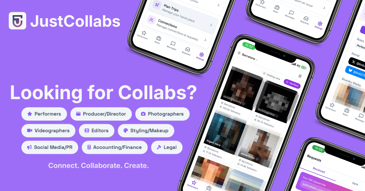 Looking for collabs? Find verified adult content creators to collaborate with on JustCollabs